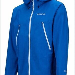 Marmot Blue Gore-Tex Men's Red Star Rain Jacket